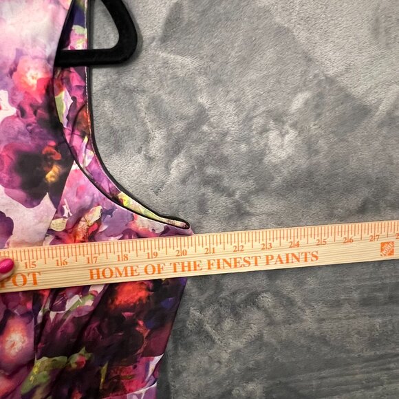 Women's Size 16 Liz Claiborne Floral Floral Fit-and-Flare A-Line Dress - Picture 12 of 16